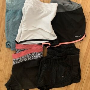 Women’s athletic shorts bundle. Victoria’s Secret, pink, old navy, forever21